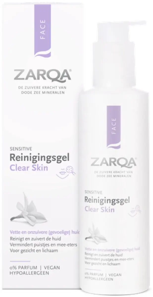 Zarqa Clear Skin Reinigingsgel 200ml - 3 Stuks