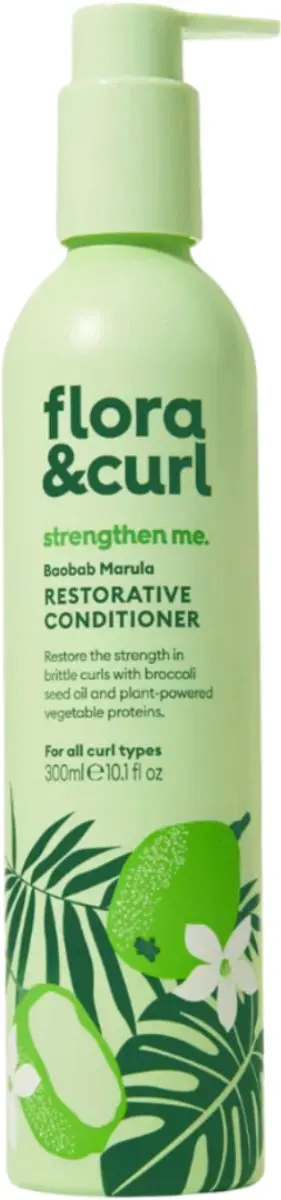 Flora & Curl Strengthen Me Baobab Marula Conditioner 300ml