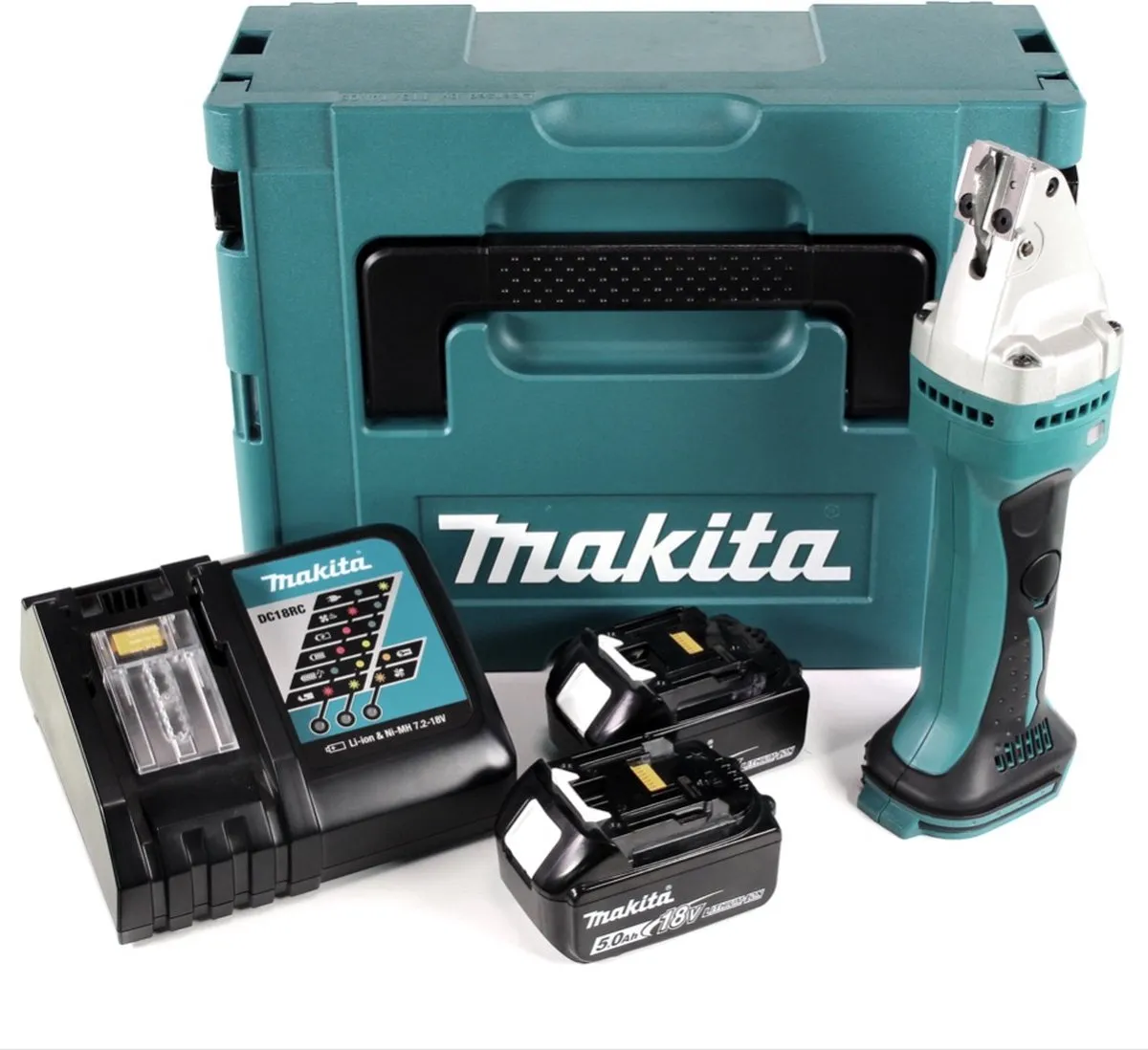 Makita DJS161RTJ Accu Plaatschaar 18V - 5.0Ah - 2x Accu