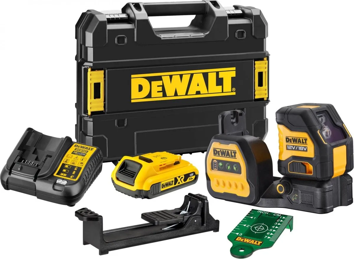 DeWalt DCE088D1G18 Kruislijnlaser Groen 12V/18V