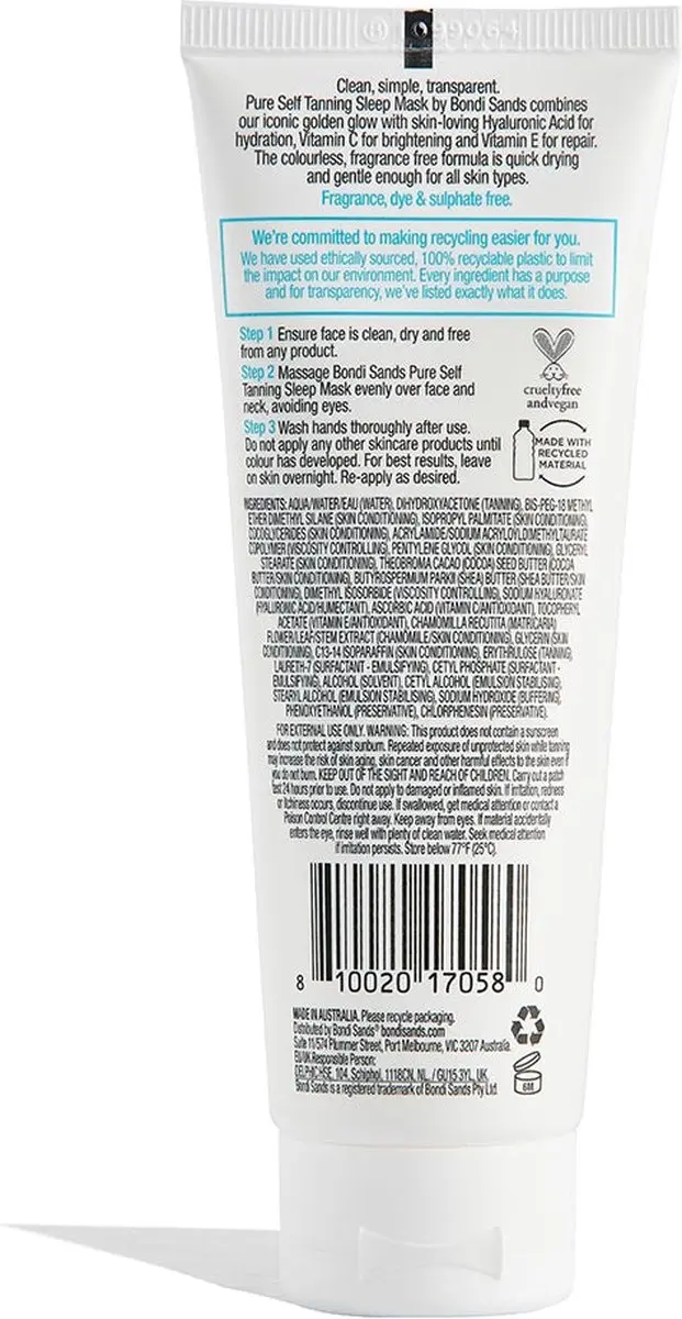 Bondi Sands Self Tanning Sleep Mask 75ml
