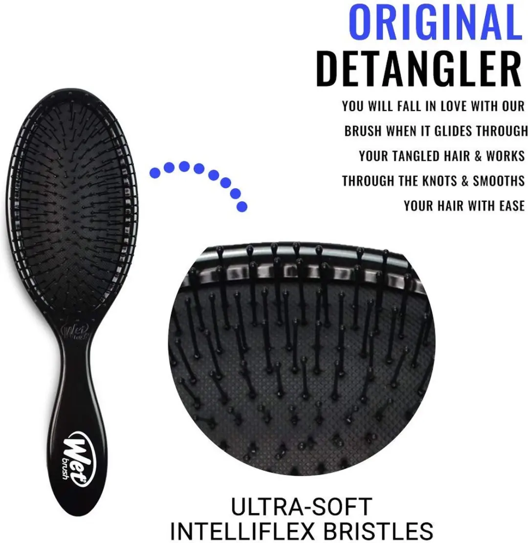 The Wet Brush Original Detangler Haarborstel - Zwart