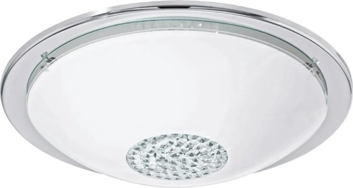 Eglo Giolina Plafondlamp Ø370mm - Chroom - Wit - afbeelding 6 van 6