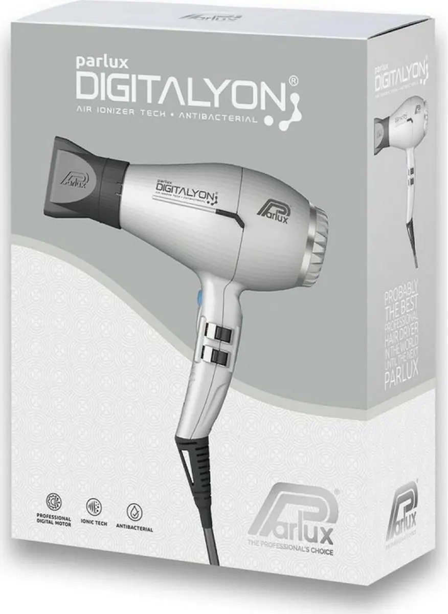 Parlux Digitalyon Ionische Föhn - 2 Stuks Zilver