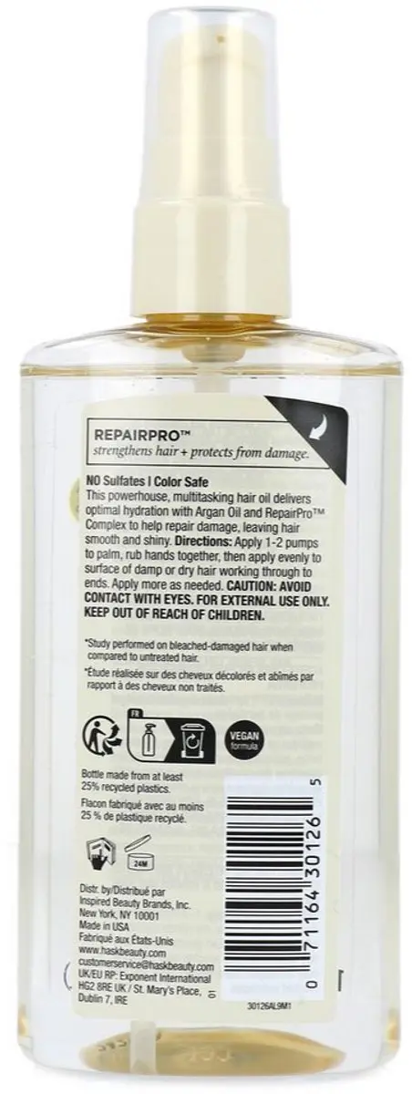 Hask Intensive Repair Hair Oil 120ml