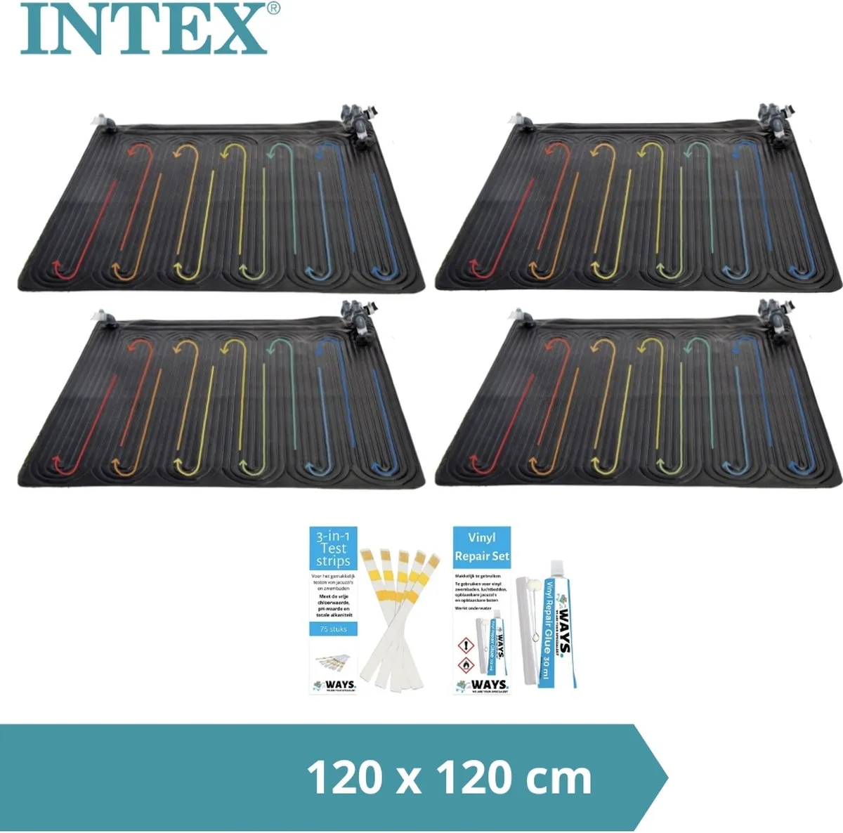 Intex Zwembadverwarming 4x Solarmat