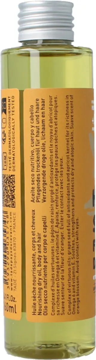 Aleppo Soap Co Tadé Droge Olie Fleur D'orange 160ml