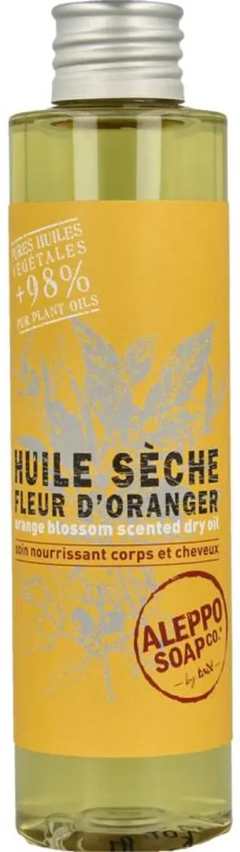 Aleppo Soap Co Tadé Droge Olie Fleur D'orange 160ml