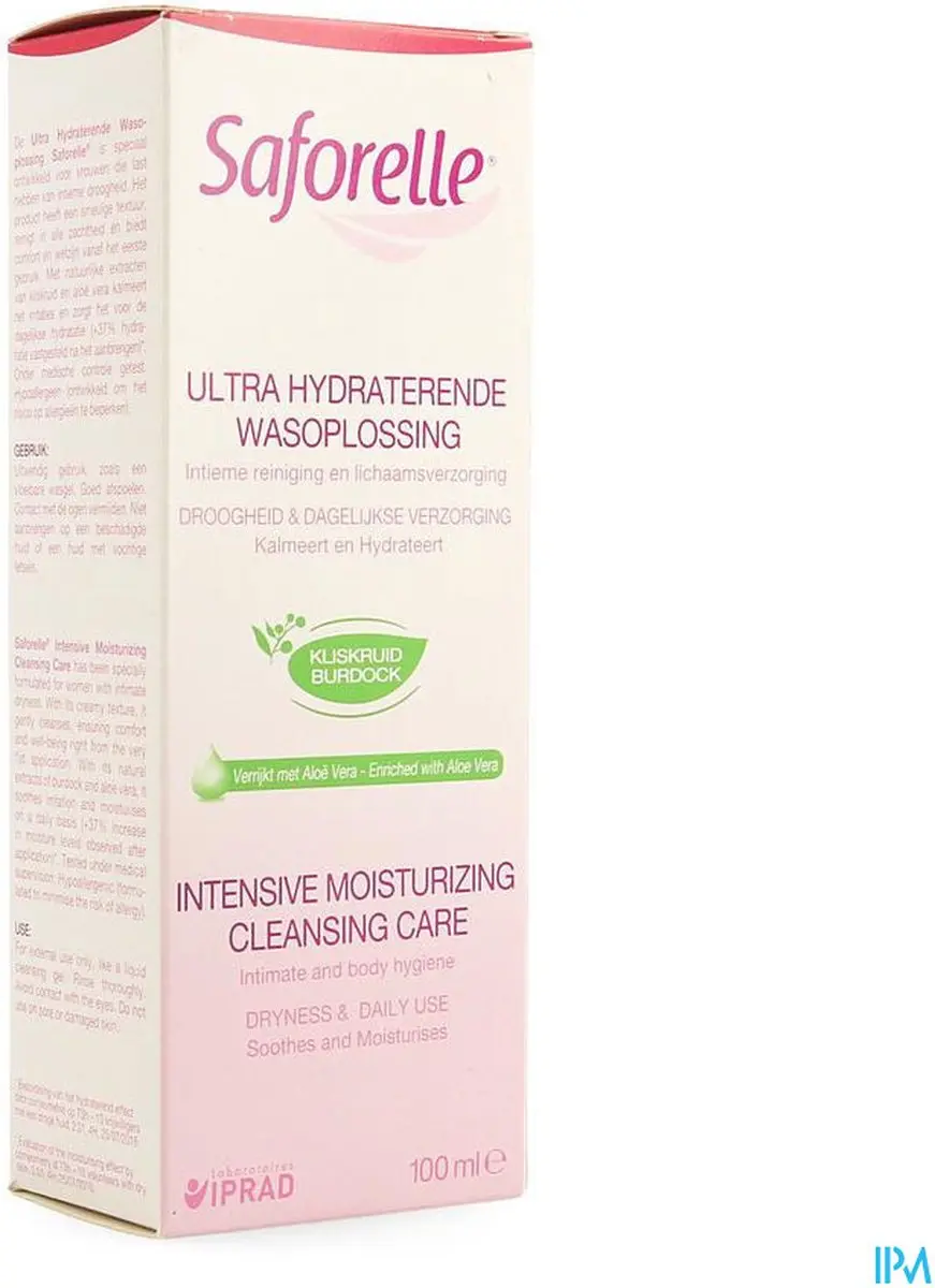 Saforelle Ultra Hydraterende Wasverzorging 100ml - 10 Stuks