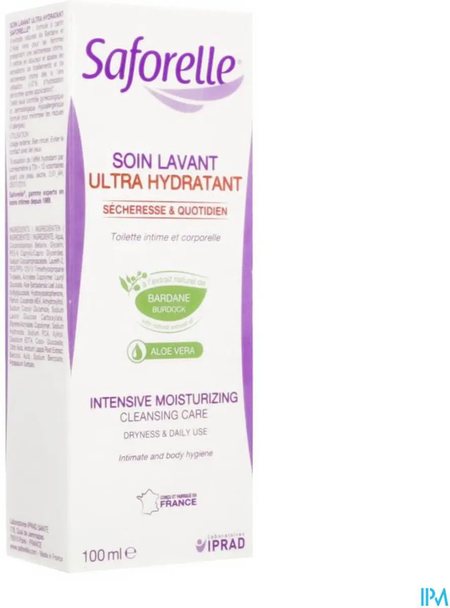 Saforelle Ultra Hydraterende Wasverzorging 100ml - 10 Stuks
