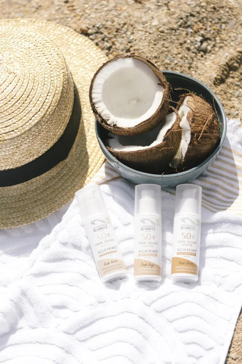Laboratoires de Biarritz Alga Maris Getinte Zonnebrand SPF50 50ml - Gezicht
