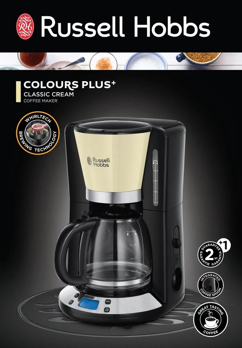 Russell Hobbs 24033-56 Koffiezetapparaat - 15 Kopjes 1,25L - Creme - afbeelding 6 van 6