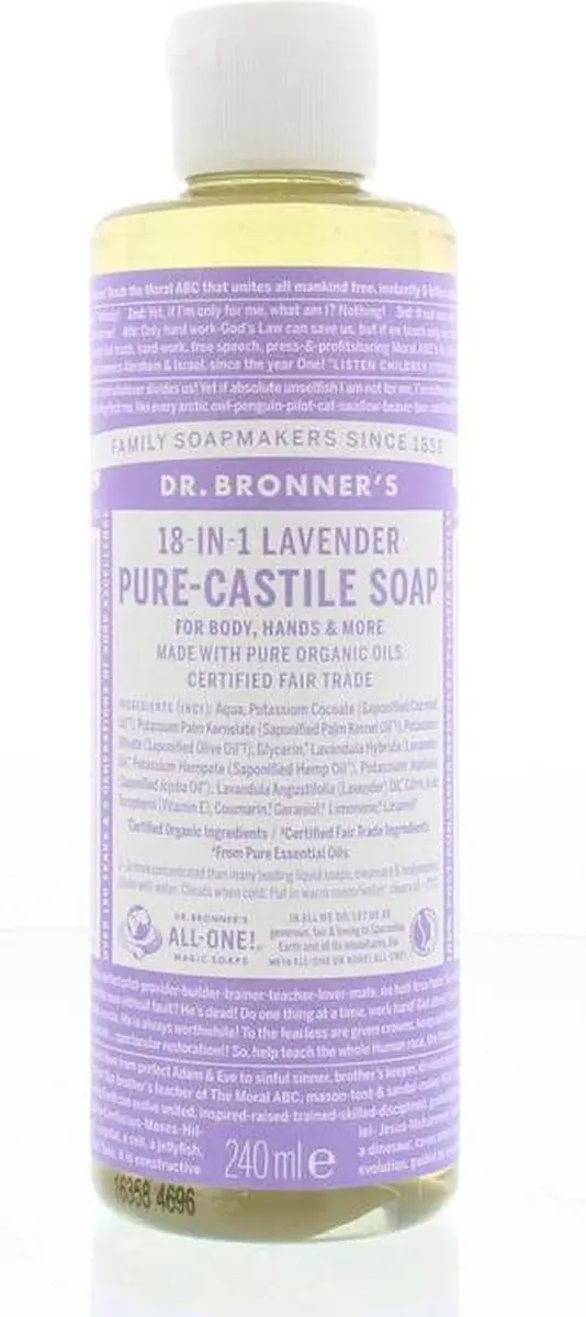 Dr. Bronner's Vloeibare Zeep Lavendel 240ml