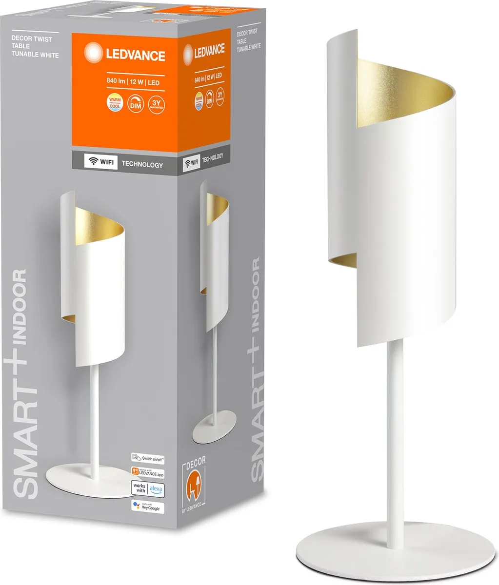 LEDVANCE SMART+ WiFi DECOR tafellamp, wit, 12W, 84-lm