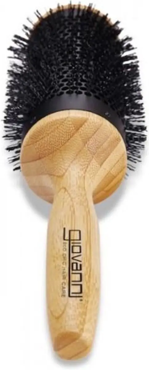 Giovanni Cosmetics 3" Bamboe Thermoborstel - Keramisch Coating - Zwart