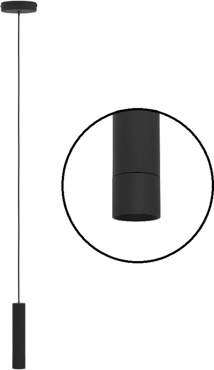 Eglo Almudaina LED Hanglamp - Ø4cm - Zwart