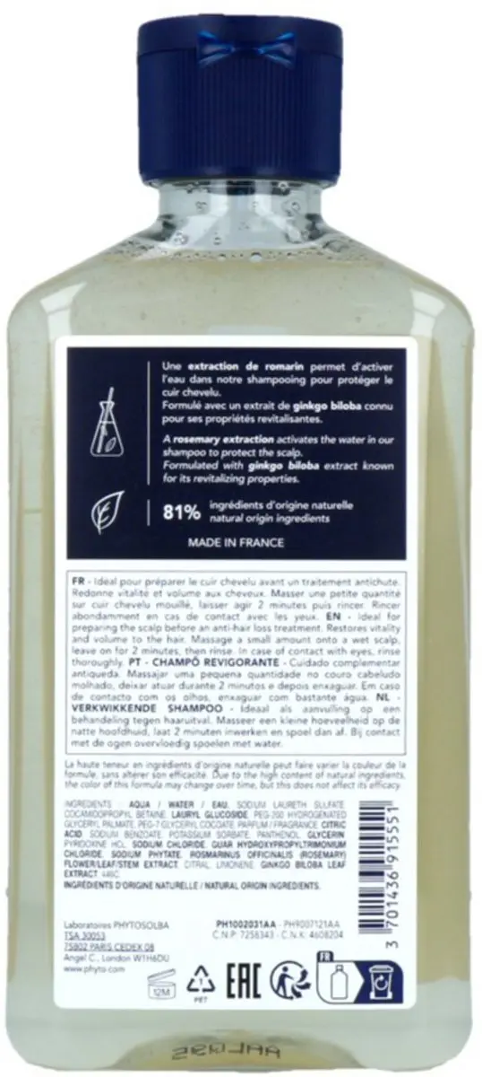 Phyto Phytocyane Revitaliserende Shampoo 250ml