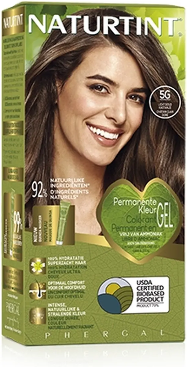 Naturtint 5G Licht Goud Kastanje Haarkleur 170ml