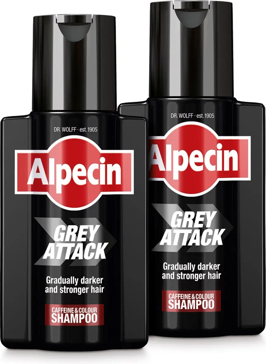 Alpecin Grey Attack Cafeïne Shampoo 2x200ml