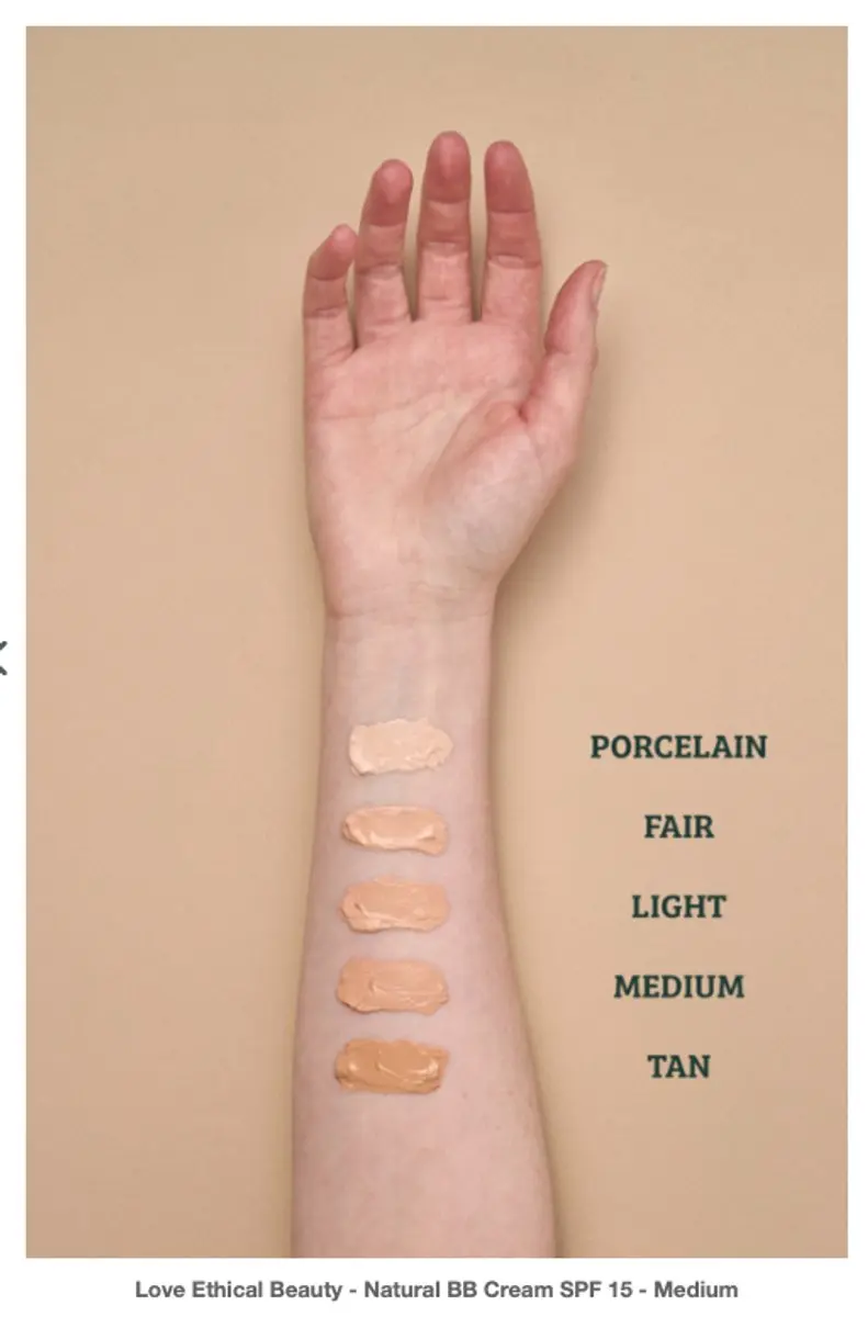 Love Ethical Beauty Natural BB Cream SPF 15 Medium 30ml