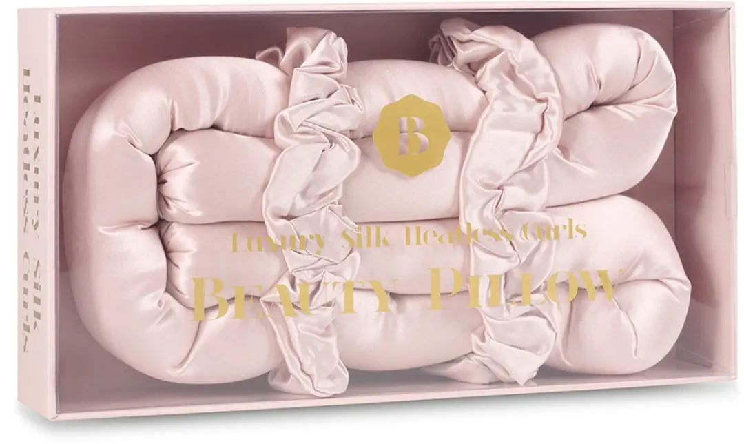 Beauty Pillow Luxury Silk Heatless Curls 22 Momme - Pink