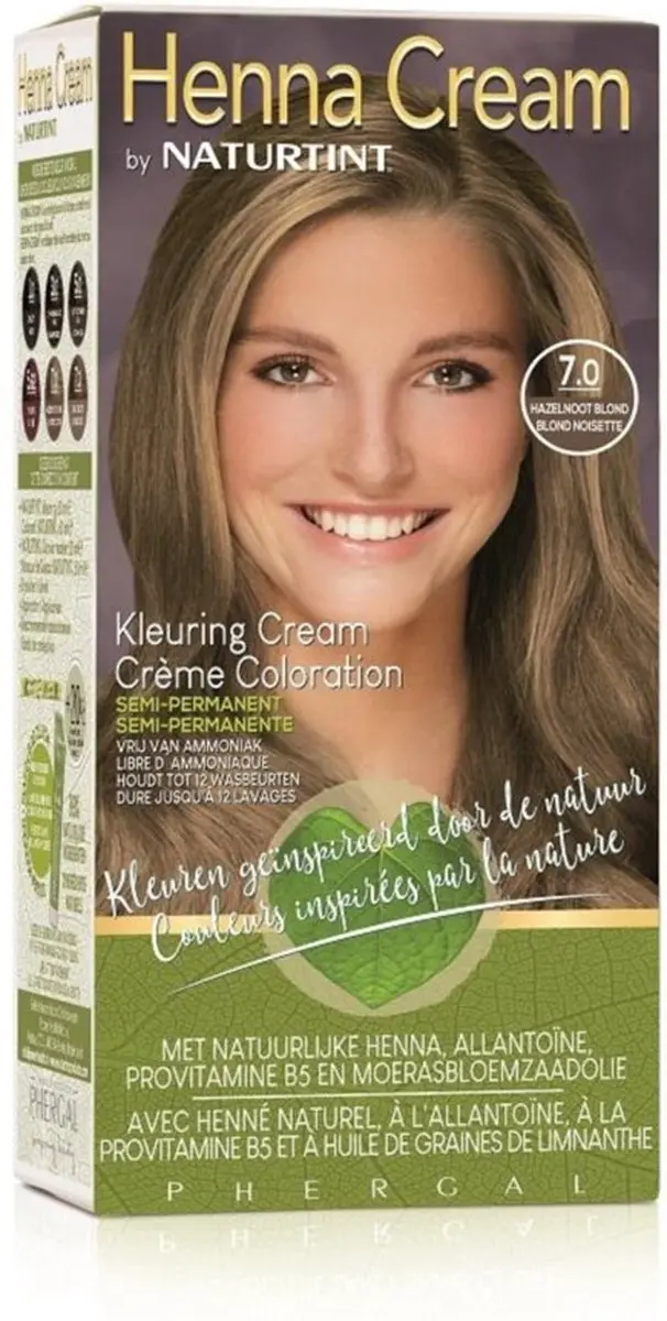 Naturtint Henna Cream 7.0 Hazelnoot Blond