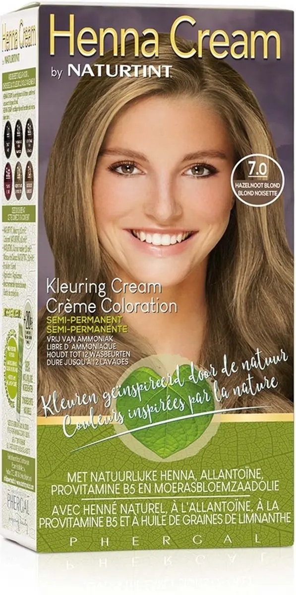 Naturtint Henna Cream 7.0 Hazelnoot Blond - 110ml
