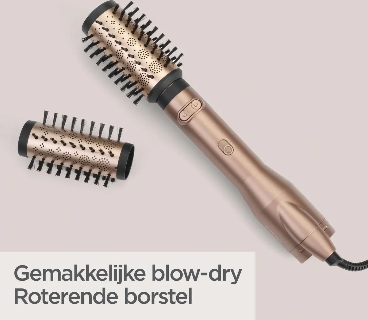 Babyliss Big Hair Dual AS952E Roterende Föhnborstel - 650W - 50mm