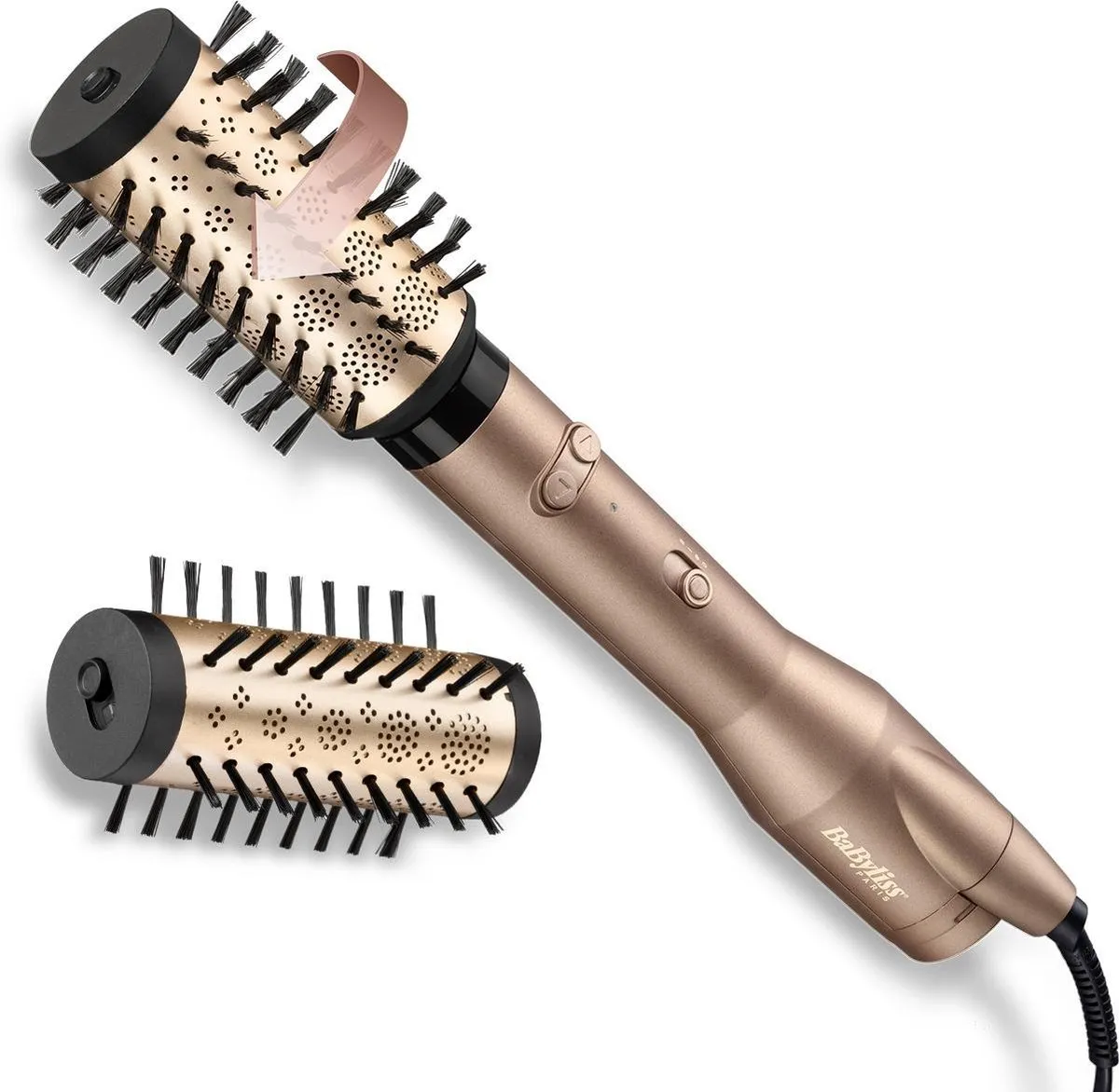 Babyliss Big Hair Dual AS952E Roterende Föhnborstel - 650W - 50mm