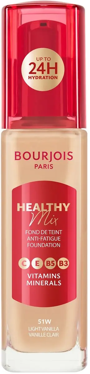 Bourjois Healthy Mix Base 51W Light Vanilla 30ml - 3 Stuks
