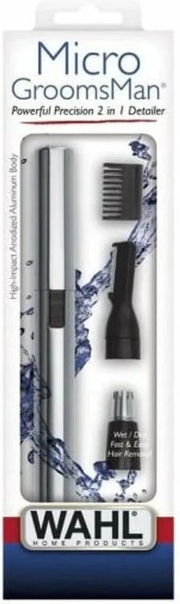Wahl Micro Groomsman 2-in-1 Trimmer - Zilver/Zwart