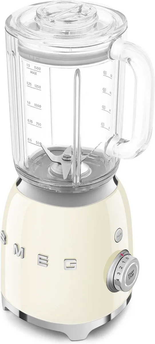 Smeg BLF03 Blender 800W 1,5L - Crème - Jaren '50 Stijl