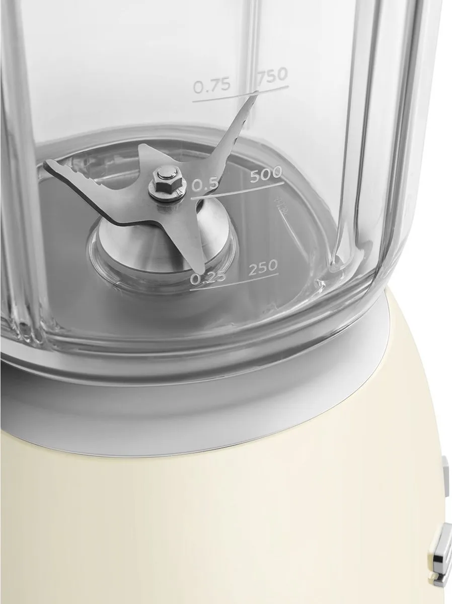 Smeg BLF03 Blender 800W 1,5L - Crème - Jaren '50 Stijl