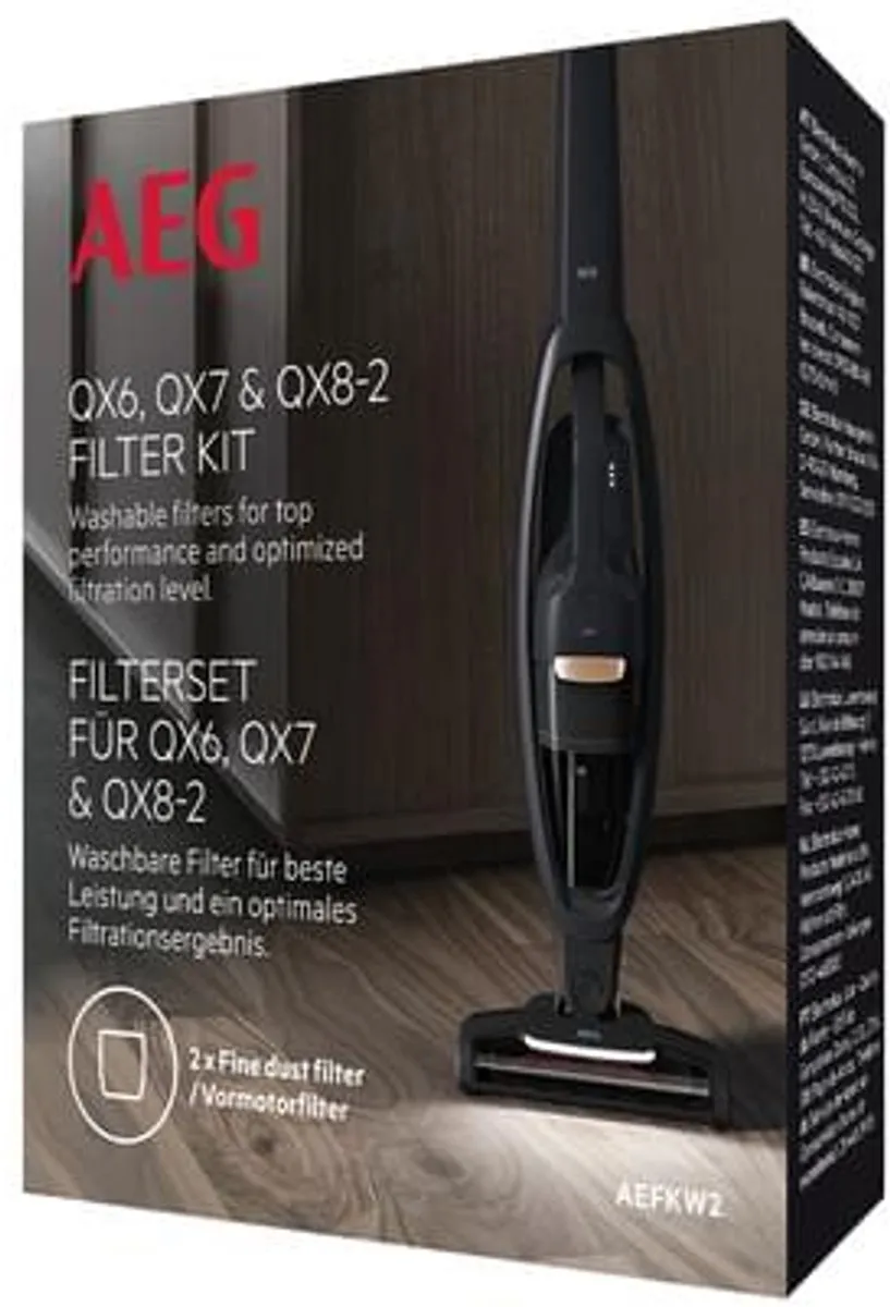 AEG QX6/QX7/QX8 Fijnstoffilters 9009232761 - 2 Stuks - Zwart