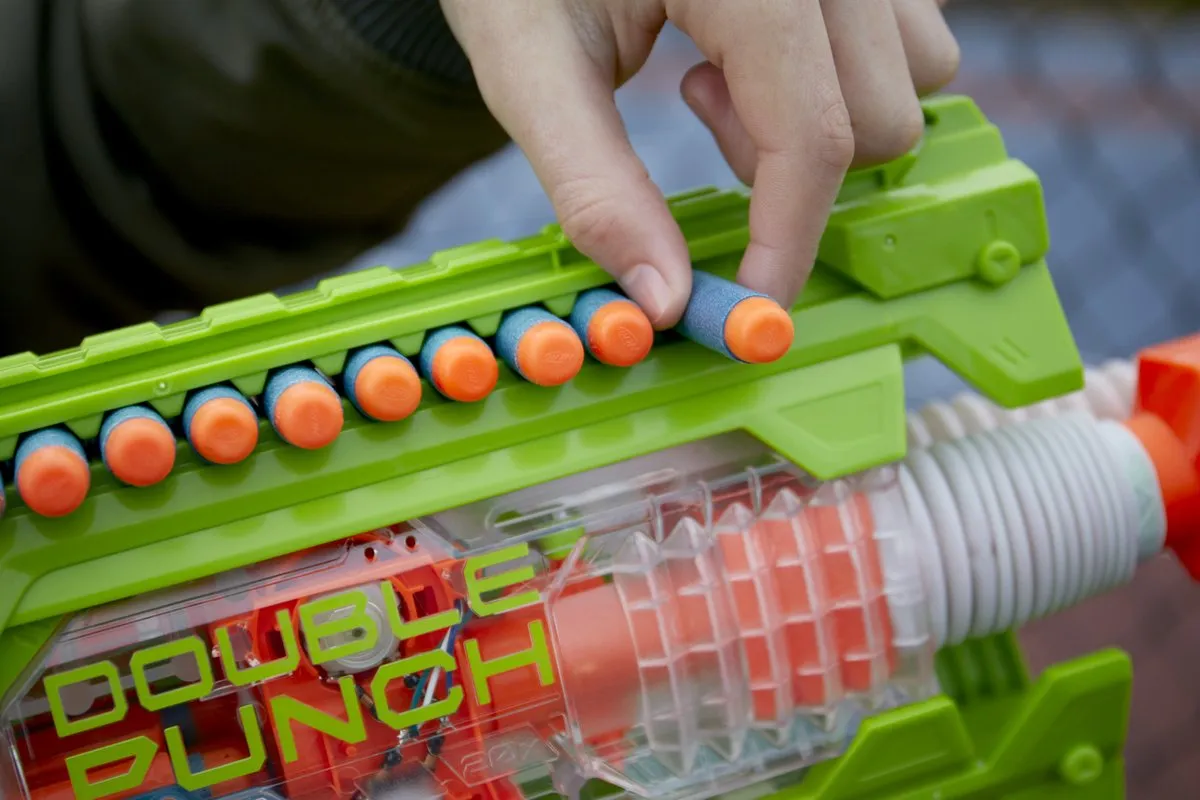 Nerf Elite 2.0 Double Punch F6363 Blaster - Blauw
