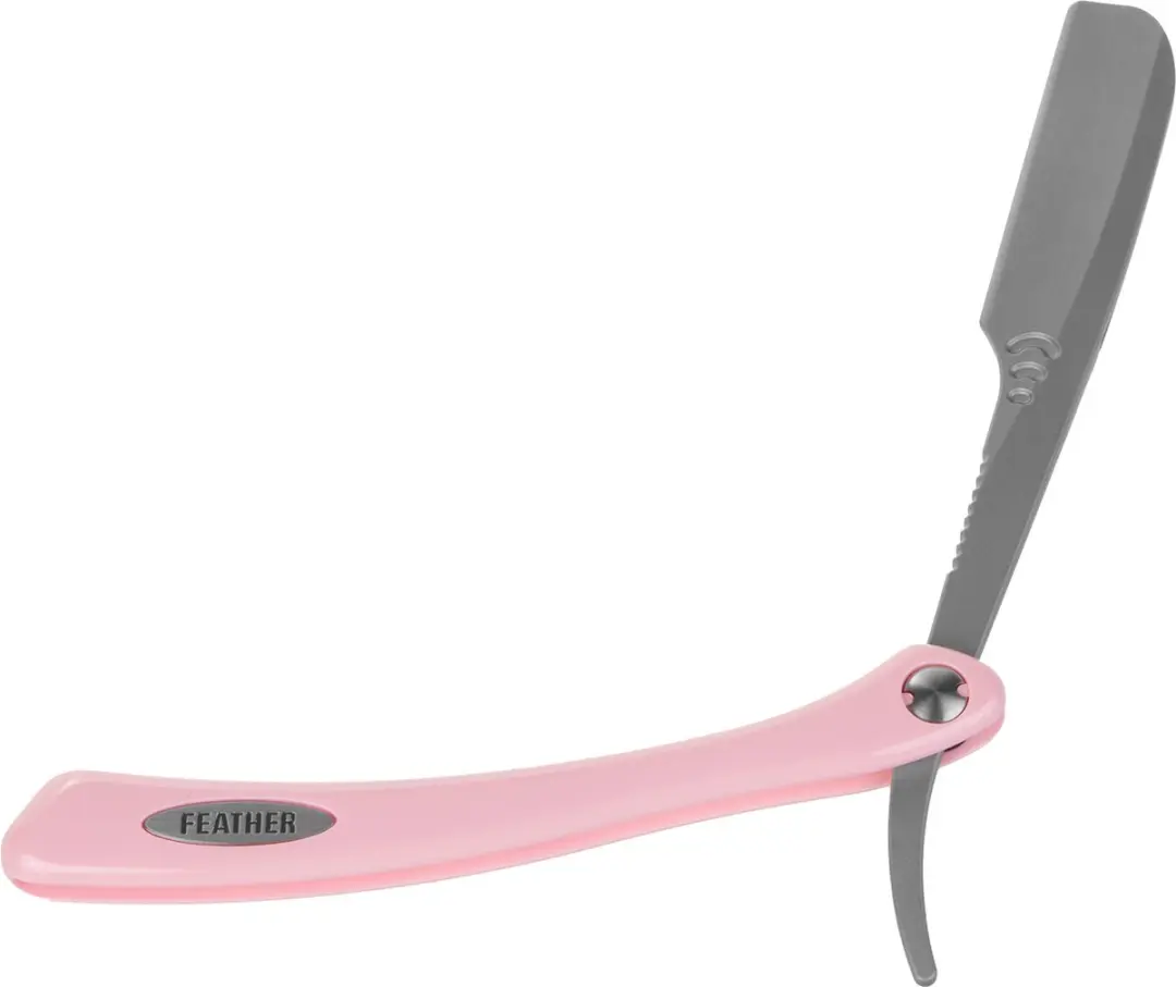 Feather Professional Artist Club Scheermes - Roze Handvat