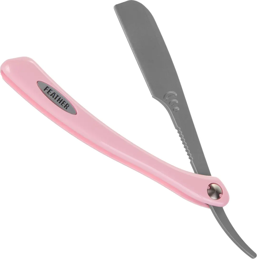 Feather Professional Artist Club Scheermes - Roze Handvat