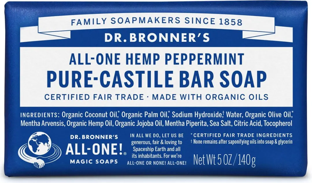 Dr. Bronner's Peppermint Zeep 140g