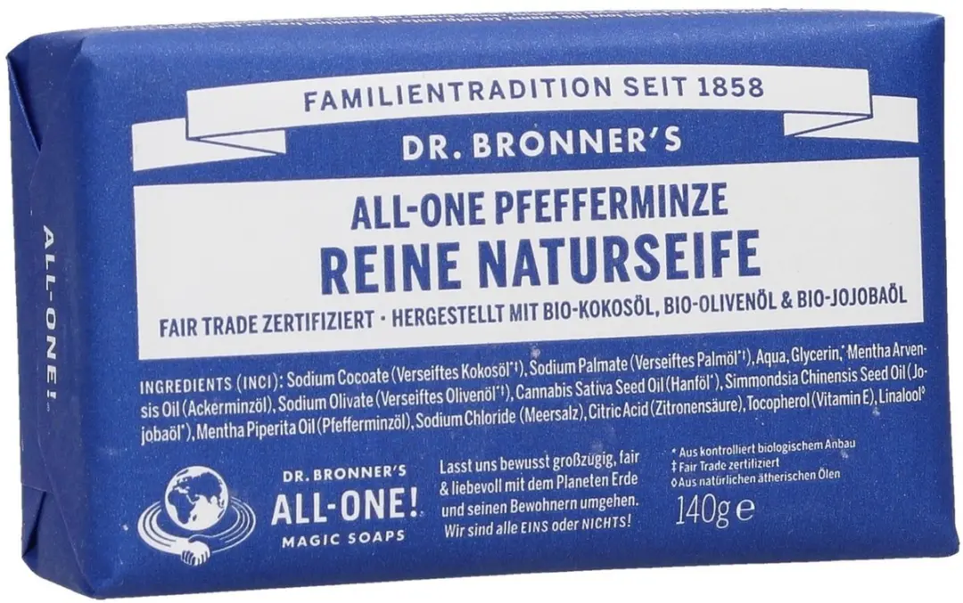 Dr. Bronner's Peppermint Zeep 140g