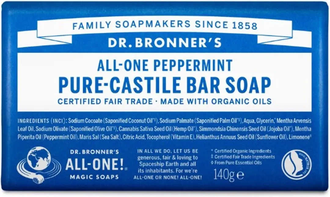 Dr. Bronner's Peppermint Zeep 140g