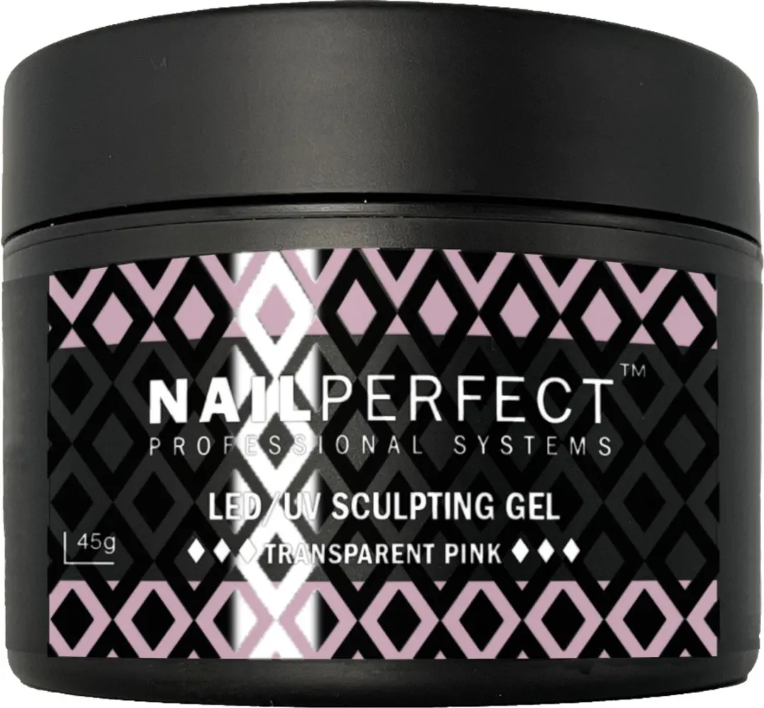 NailPerfect LED/UV Sculpting Gel Transparent Pink 45g