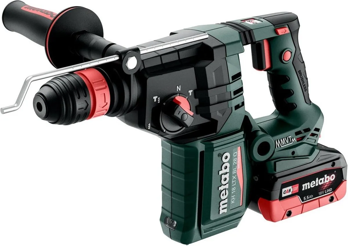 Metabo KH 18 LTX 28 BL Quick Accu Combihamer - 2x 5.5Ah - 28mm Beton