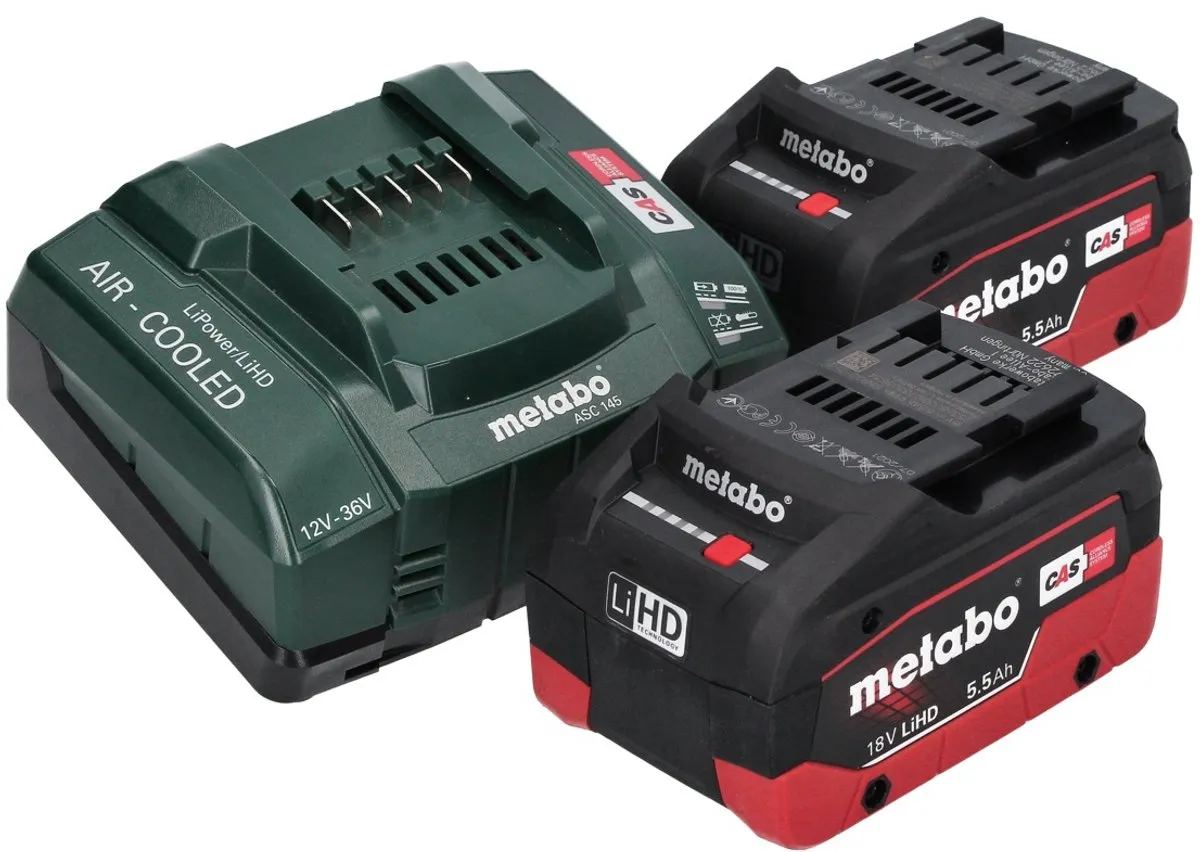 Metabo KH 18 LTX 28 BL Quick Accu Combihamer - 2x 5.5Ah - 28mm Beton - afbeelding 6 van 6
