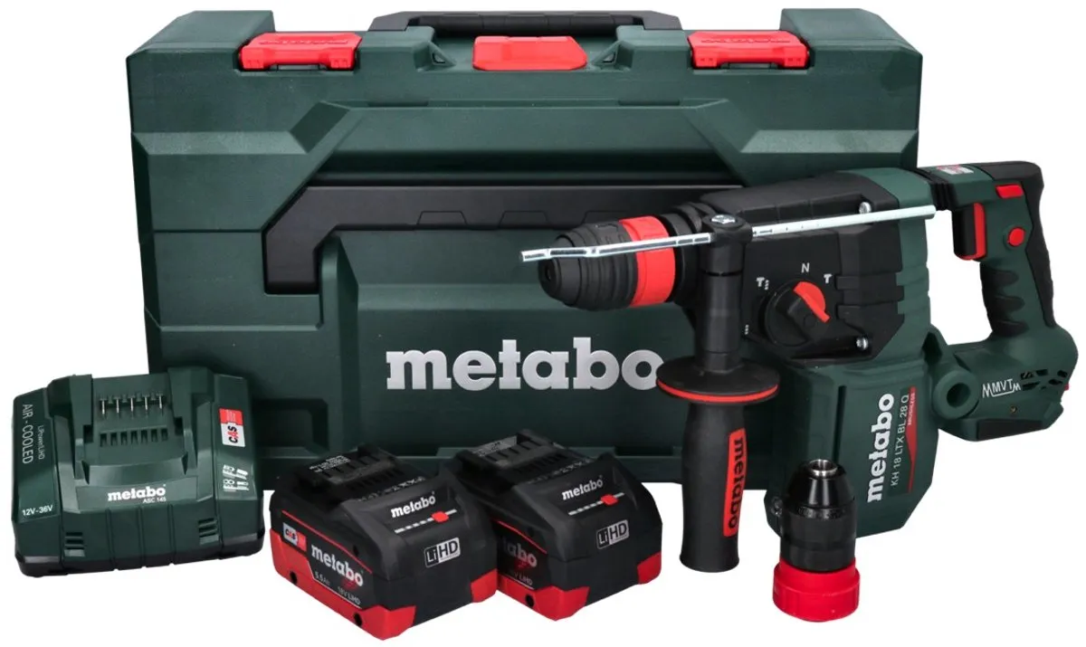 Metabo KH 18 LTX 28 BL Quick Accu Combihamer - 2x 5.5Ah - 28mm Beton