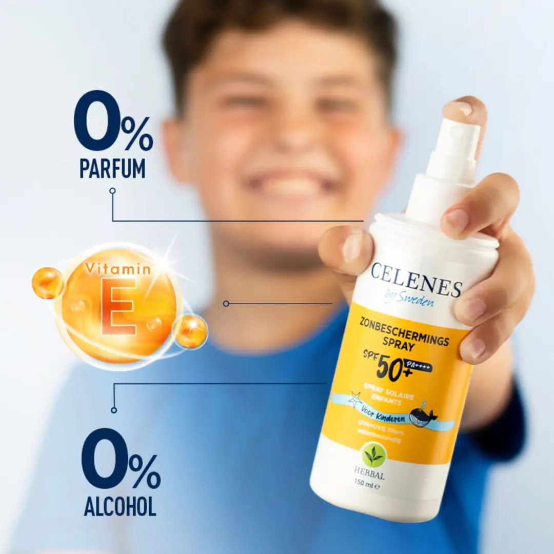 Celenes by Sweden Organic Zonnecrème SPF50 Kind 150ml