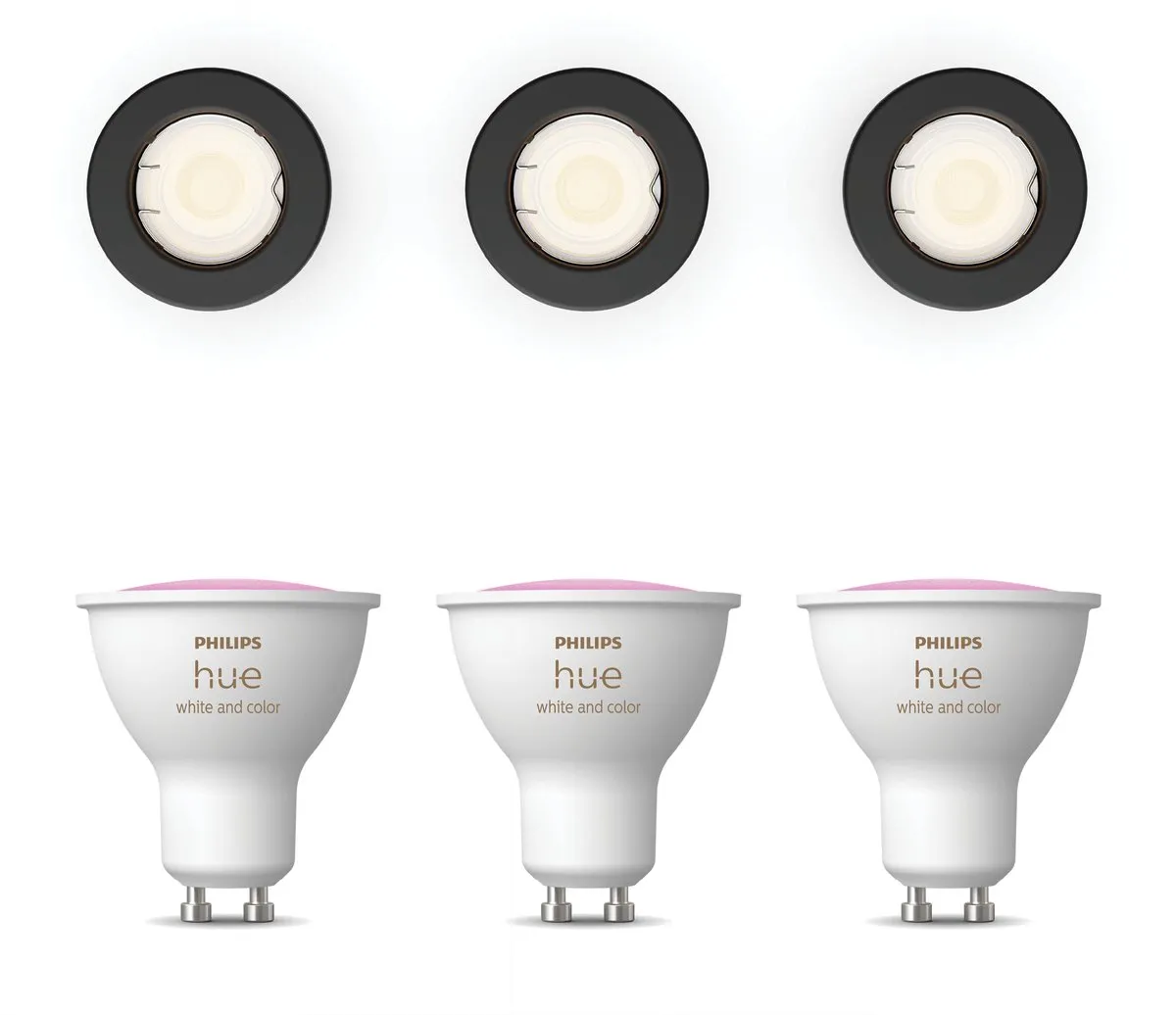 Philips Hue Peridot Inbouwspots 3 Stuks
