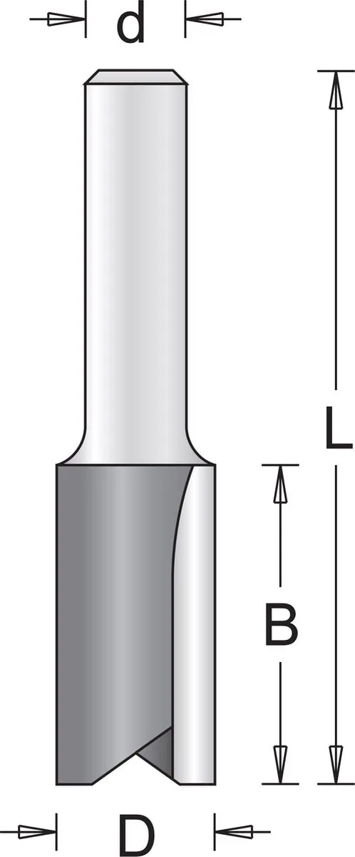 Hikoki 754052 Groeffrees 2-snijkant