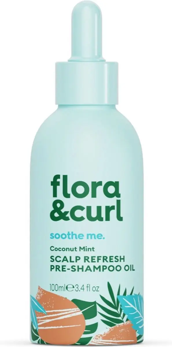 Flora & Curl Coconut Mint Scalp Refresh Pre-Shampoo Oil 100ml