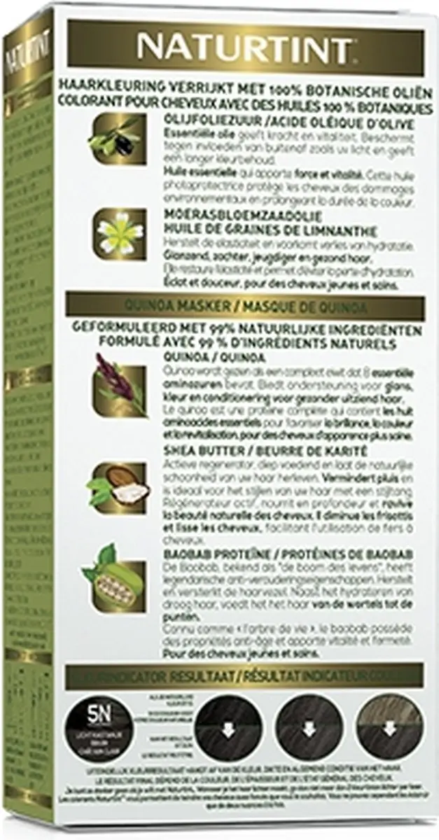 Naturtint Licht Kastanjebruin Haarkleuring 170ml - Vegan