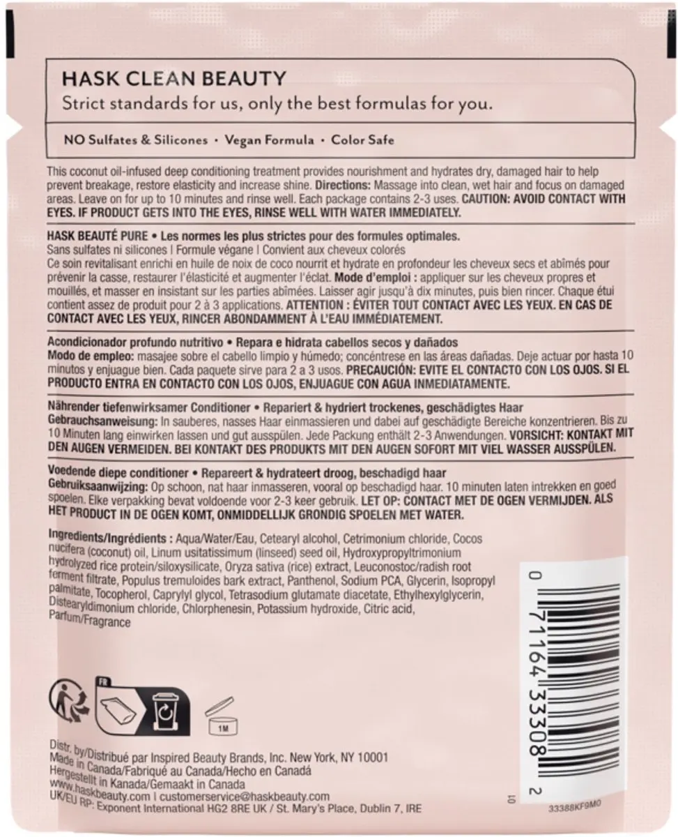 Hask Conditioner Monoi Coconut Oil - 50ml